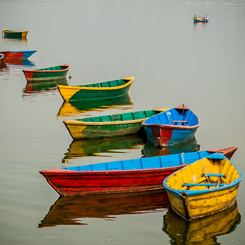 Boats on plewa lake